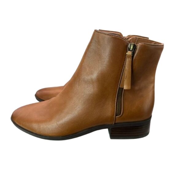 NWOB Naturalizer Women's Robyn Brown Leather Booties Size 8.5M - Picture 3 of 8